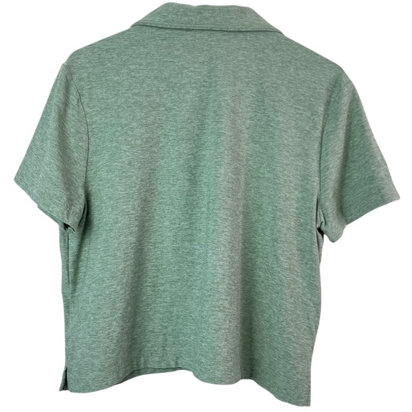 Outdoor Voices 2023 CloudKnit Recover Shortsleeve Button Front Top Size Medium - Picture 4 of 16